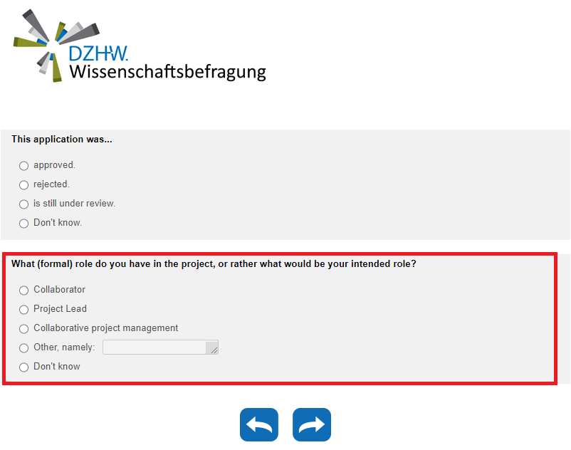 What (formal) role do you have in the project, or rather what would be your intended role?