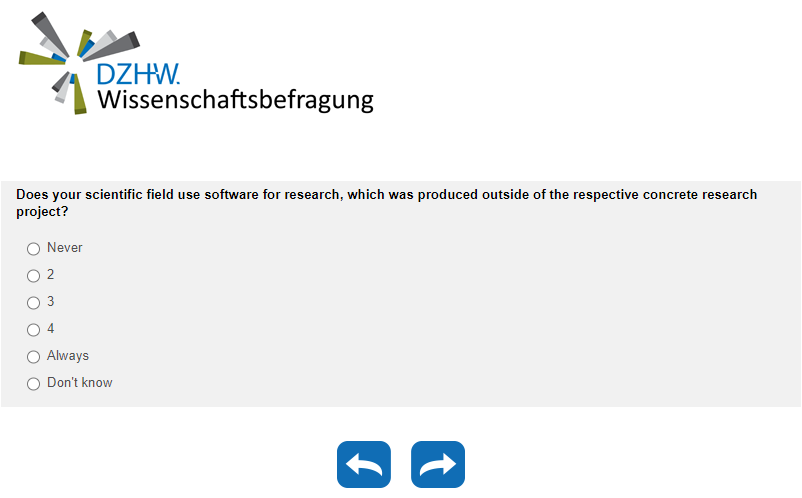 Does your scientific field use software for research, which was produced outside of the respective concrete research project?