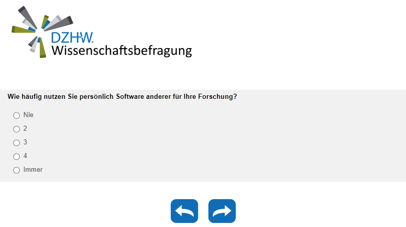 Wie häufig nutzen Sie persönlich Software anderer für Ihre Forschung?