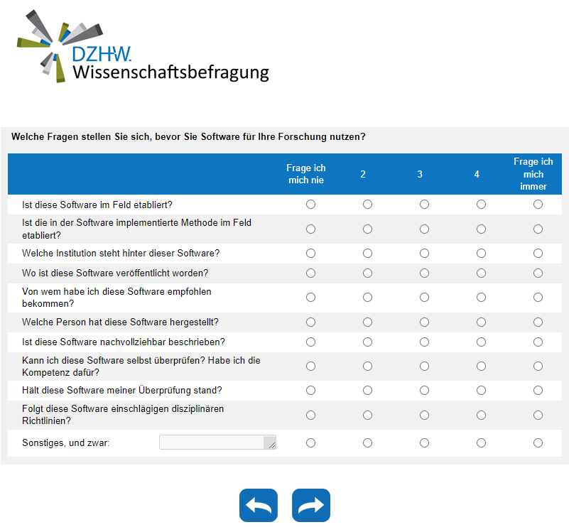 Welche Fragen stellen Sie sich, bevor Sie Software für Ihre Forschung nutzen?