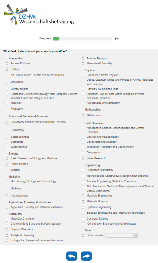 What field of study would you classify yourself as?