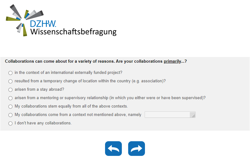 Are your collaborations primarily...?