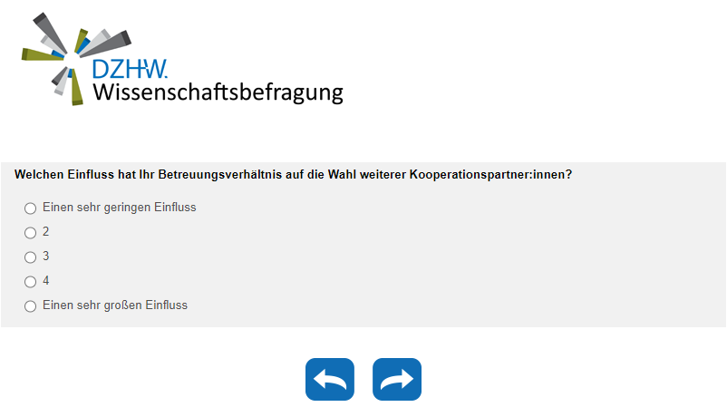 Welchen Einfluss hat Ihr Betreuungsverhältnis auf die Wahl weiterer Kooperationspartner:innen?