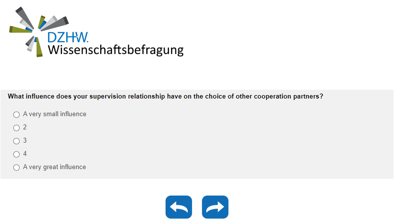 What influence does your supervision relationship have on the choice of other cooperation partners?
