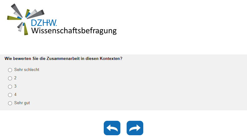 Wie bewerten Sie die Zusammenarbeit in diesen Kontexten?