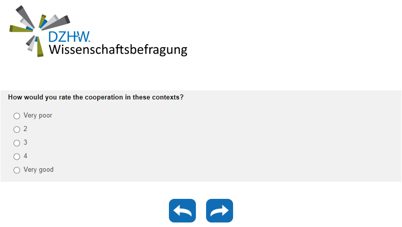 How would you rate the cooperation in these contexts?