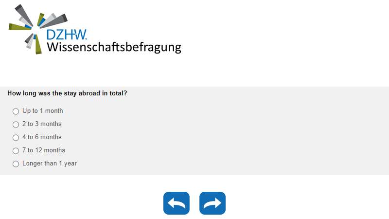 How long was the stay abroad in total?
