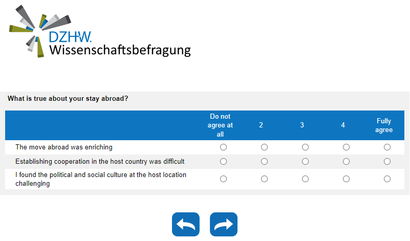What is true about your stay abroad?