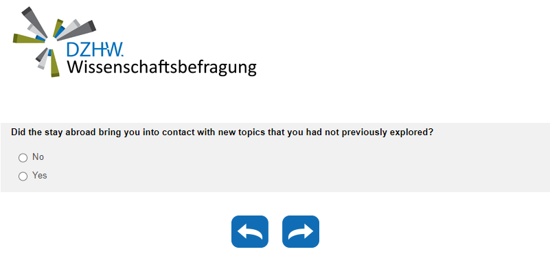 Did the stay abroad bring you into contact with new topics that you had not previously explored?