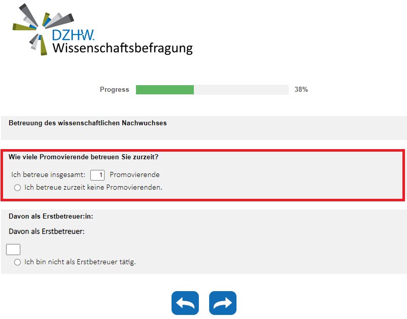Wie viele Promovierende betreuen Sie zurzeit?