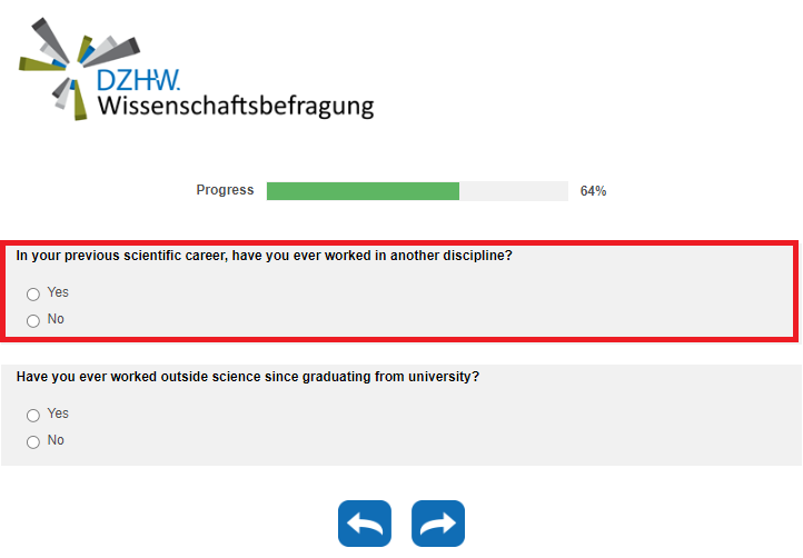 In your previous scientific career, have you ever worked in another discipline?