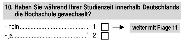Haben Sie während Ihrer Studienzeit innerhalb Deutschlands die Hochschule gewechselt?