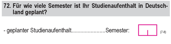 Für wie viele Semester ist Ihr Studienaufenthalt in Deutschlandgeplant?