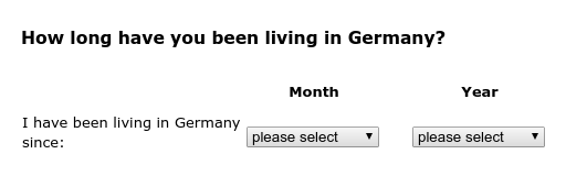 How long have you been living in Germany?