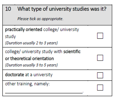 What type of university studies was it?