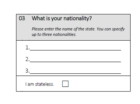 What is your nationality?