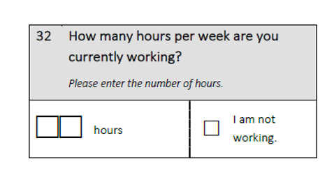 How many hours per week are you currently working?