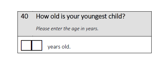 How old is your youngest child?